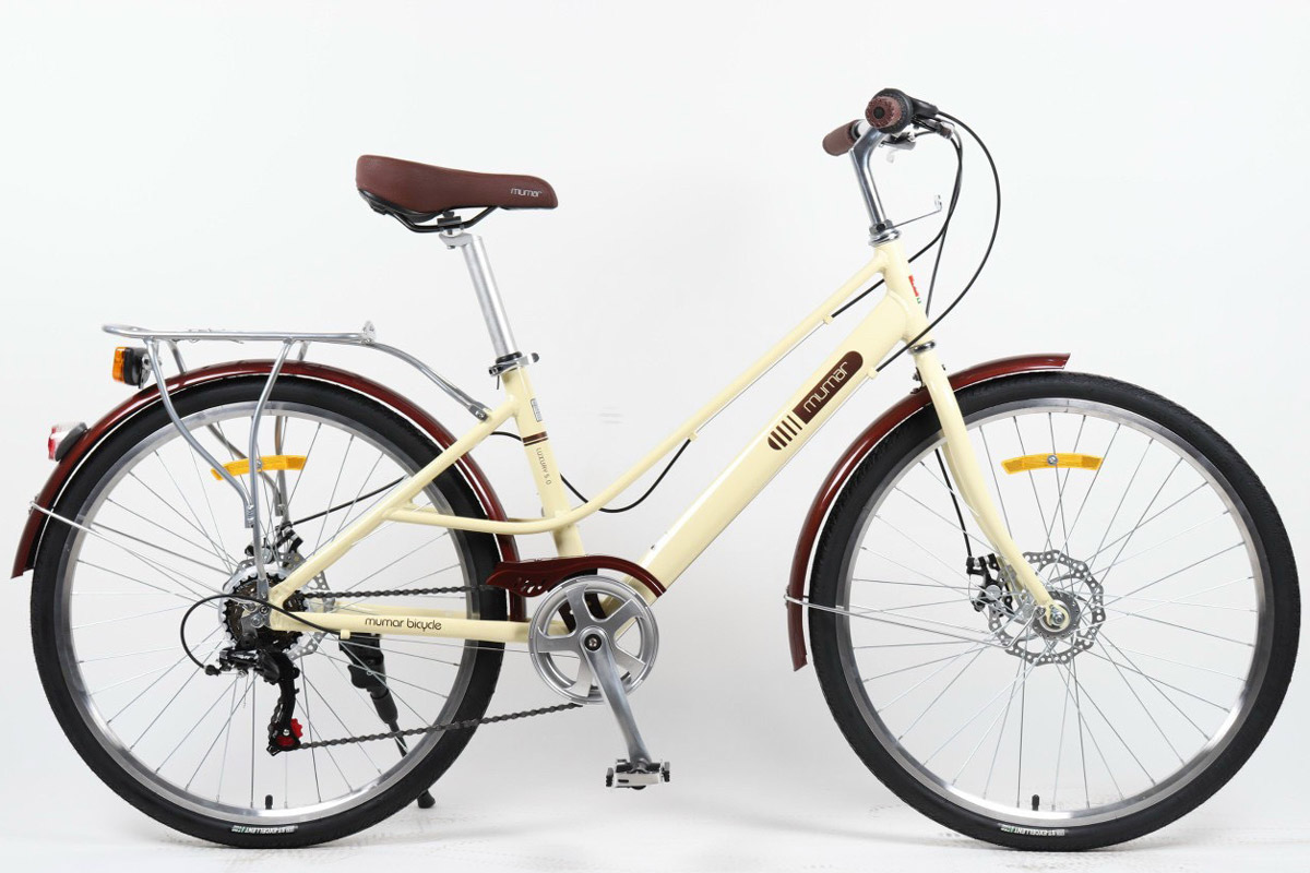 Xe đạp Mumar Luxury 5.0 phiên bản màu vàng
