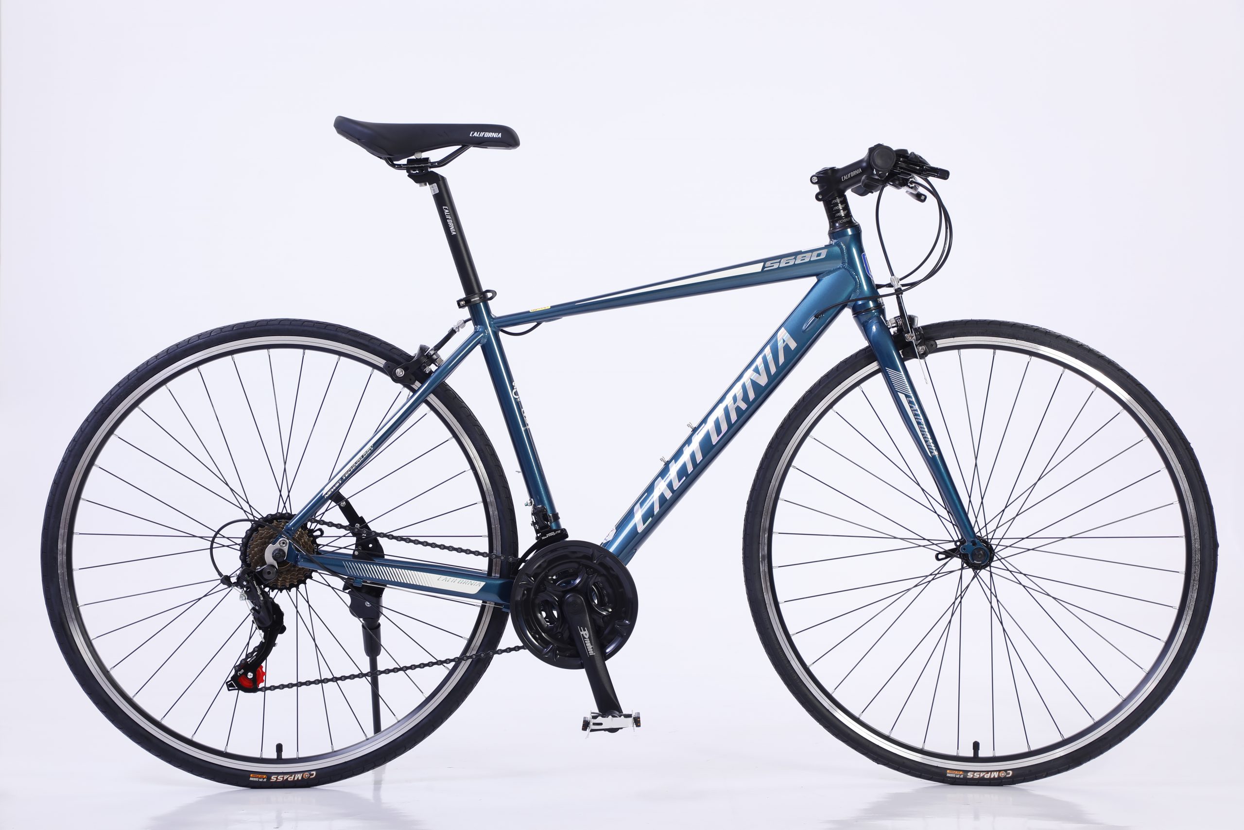 Hello Bike - Xe đạp California S680 2023 màu xanh lam trắng