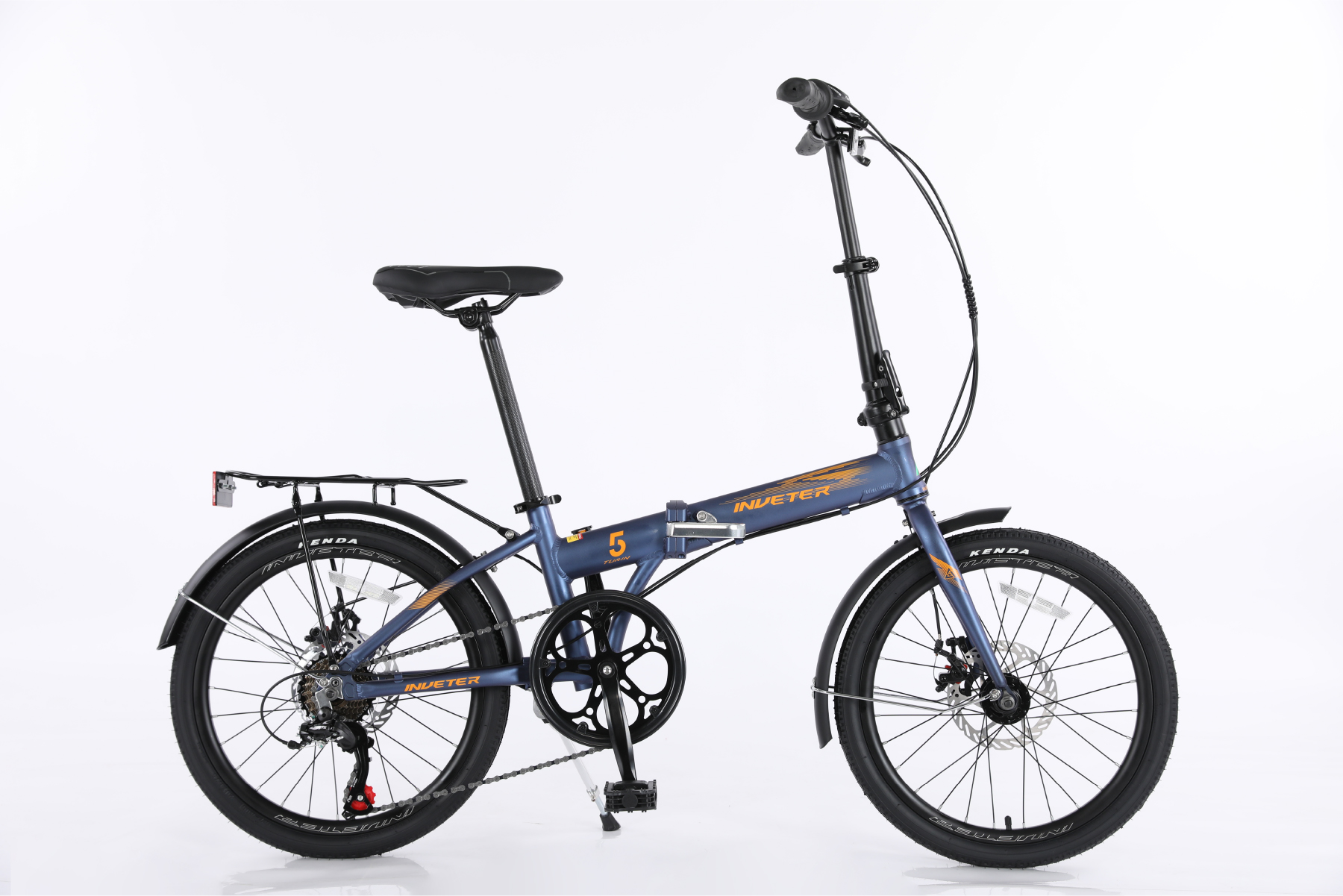 XE ĐẠP GẤP INVETER TURIN 5 màu xanh navy