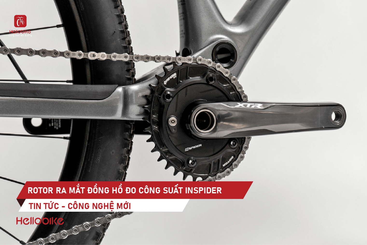 0 Xe dap the thao Hello Bike Rotor ra mat dong ho do cong suat INspider danh rieng cho Shimano tren xe dap dia hinh Thumbnail 1