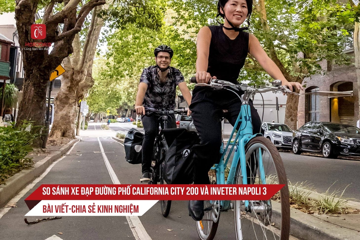 0 xe dap duong pho So sanh xe dap duong pho California City 200 va Inveter Napoli 3 1 1
