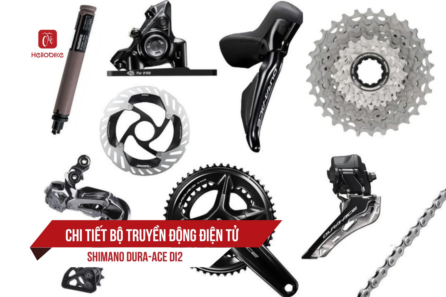 Chi tiết bộ truyền động điện tử Shimano Dura-Ace Di2