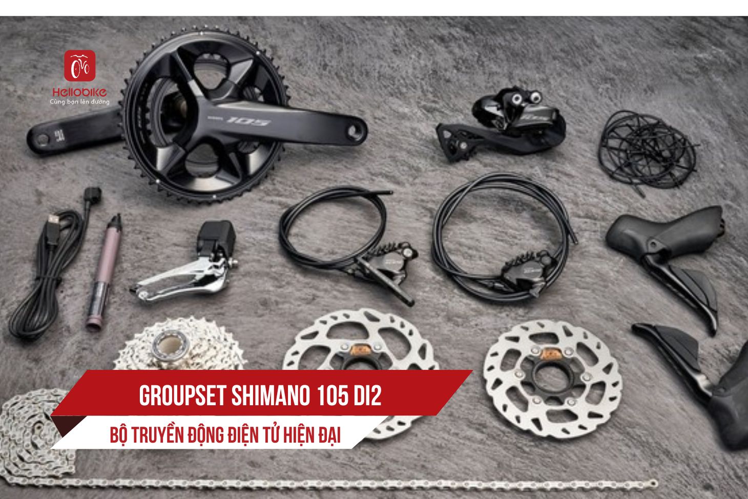 Groupset Shimano 105 Di2: Bộ truyền động điện tử hiện đại