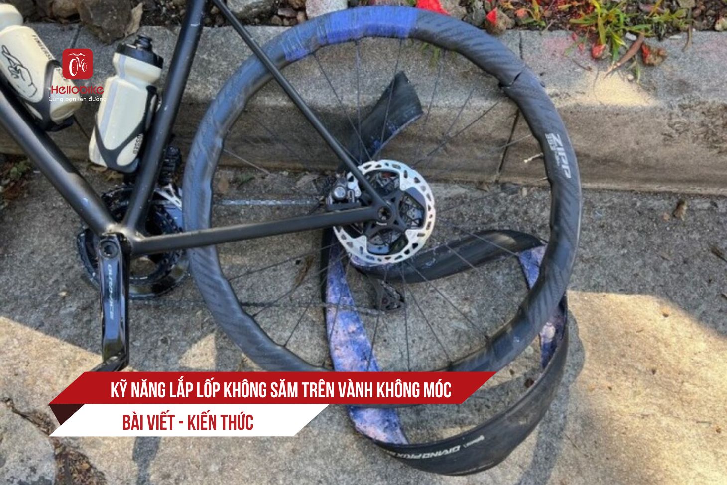 Kỹ năng lắp lốp không săm trên vành không móc