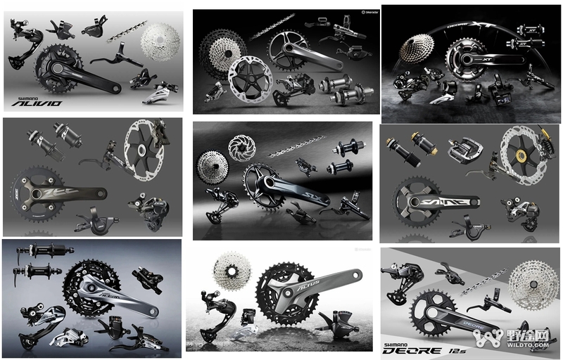 Tổng hợp các bộ truyền động xe đạp địa hình của Shimano
