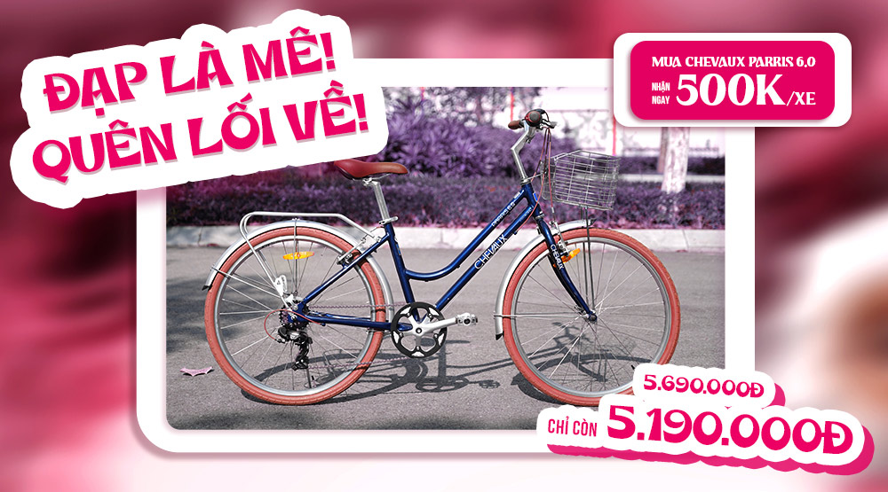 Xe đạp chevaux parris 6.0 giảm giá 500k