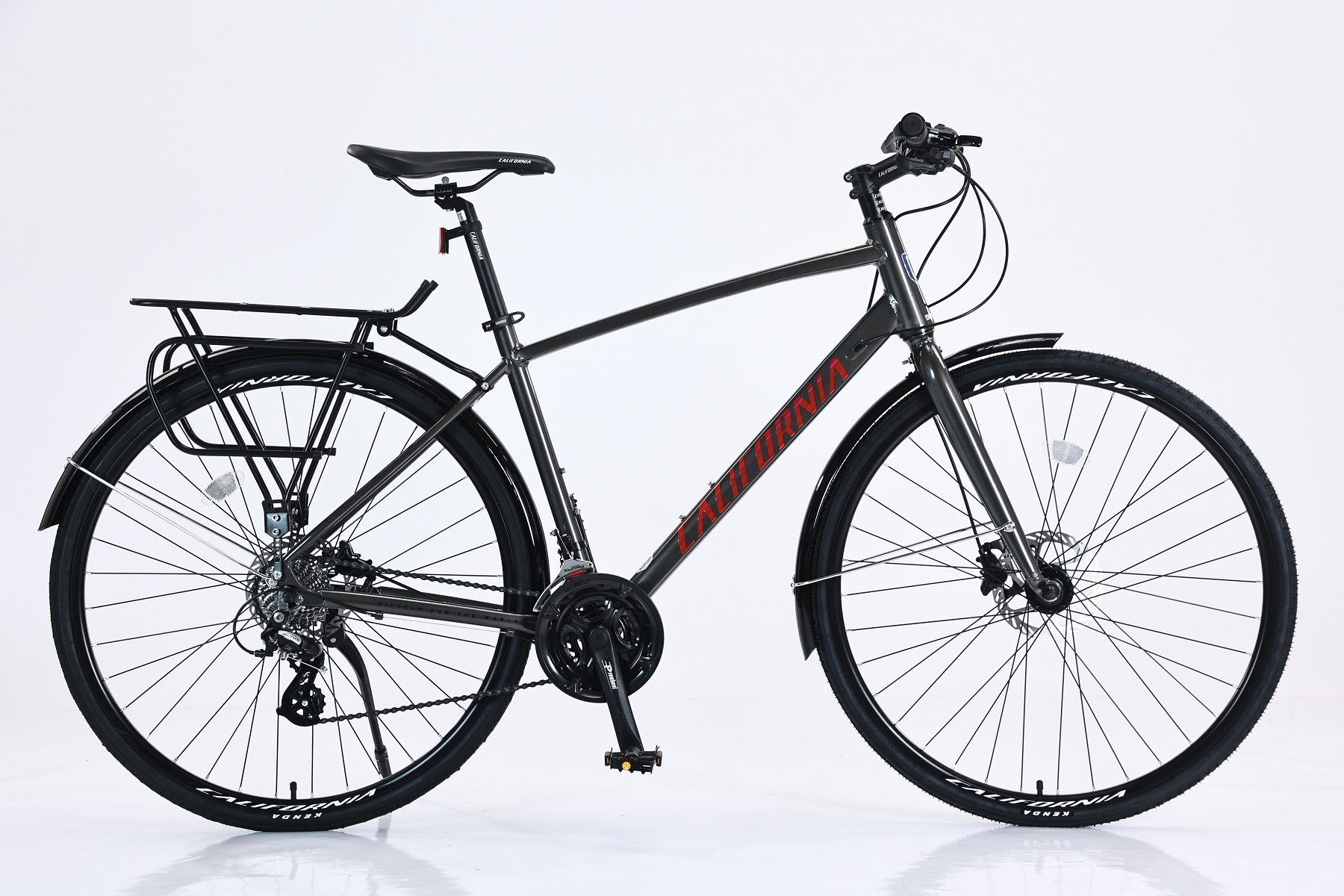 Hello Bike - Xe đạp phố California City 450 màu xám