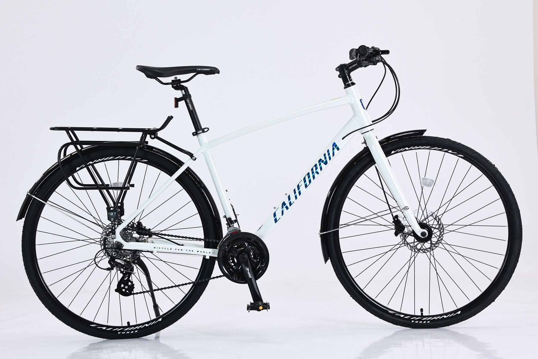 Hello Bike - Xe đạp phố California City 450 màu trắng